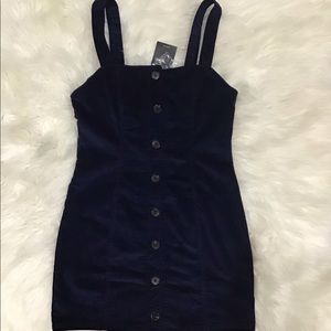 NWT Corduroy Navy Blue Dress